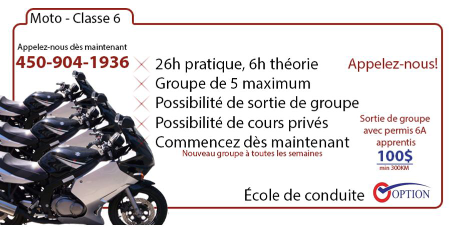 Cours moto - promo