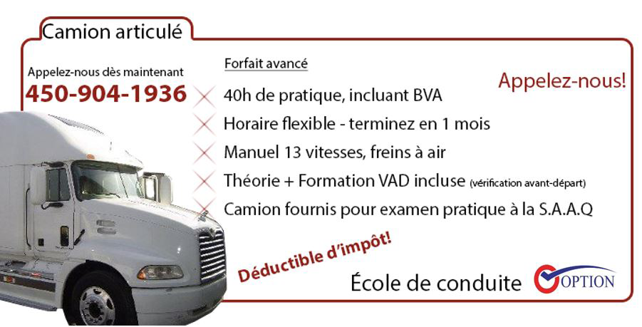 Cours camion - promo