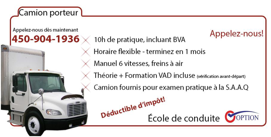 Cours camion - promo